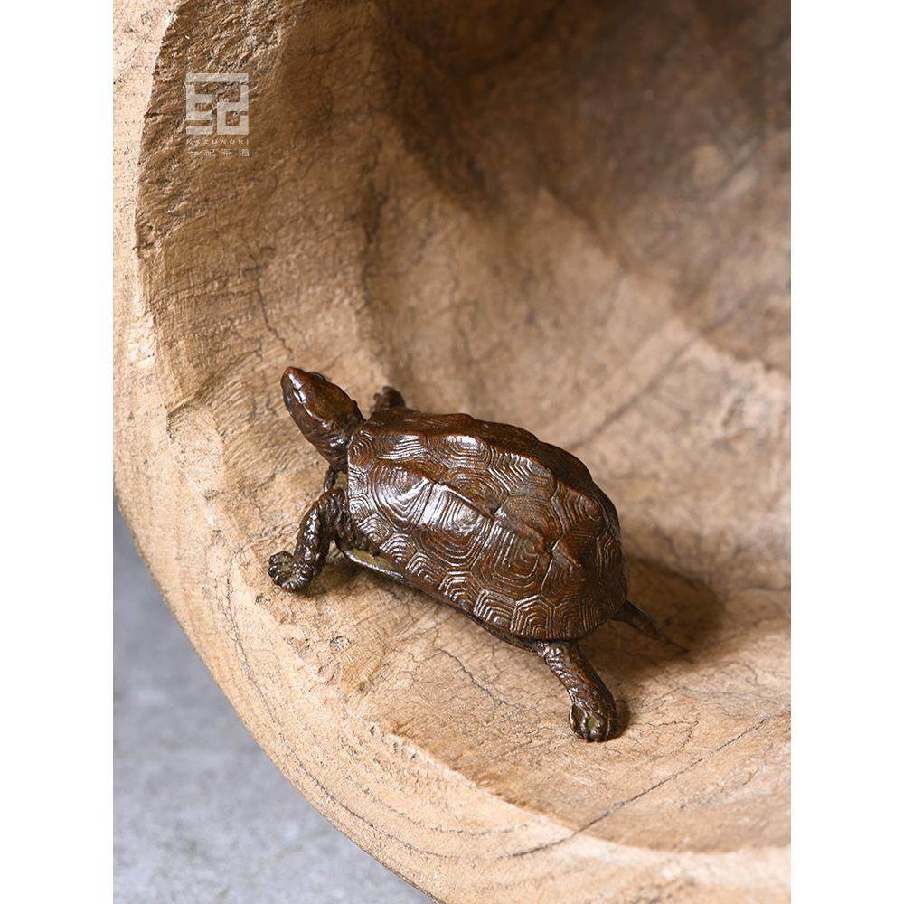 一纪手工金钱铜乌龟茶宠创意覆古小摆件可养精品茶玩禅意茶道配件,餐饮具,茶宠摆件,淘宝优惠券,粉丝福利购,淘宝优惠卷