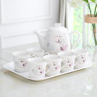 家用杯具客厅北欧式 陶瓷茶杯套装 茶具茶壶杯子水杯整套杯简约水具