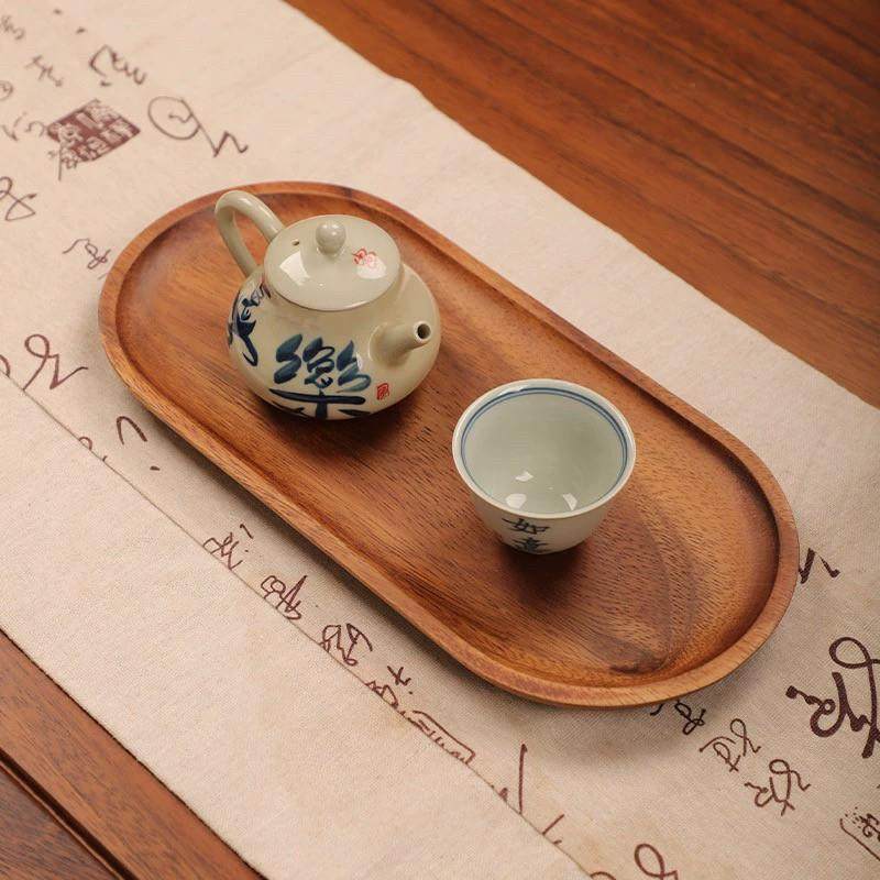 胡桃木咖啡盘创意木托 托盘椭圆茶盘水果盘干 干果盘木质餐盘酒水,餐饮具,餐用托盘,淘宝优惠券,粉丝福利购,淘宝优惠卷