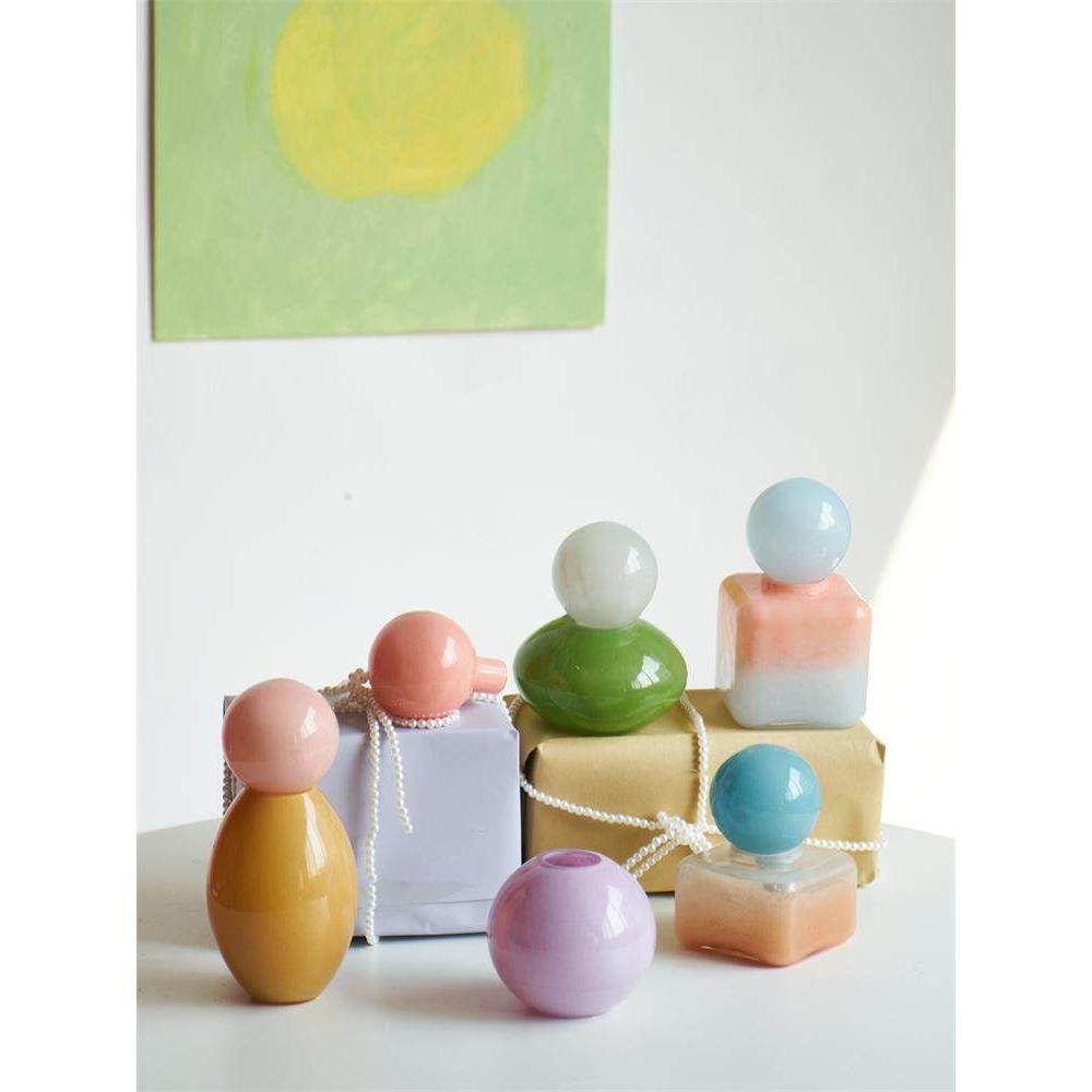 bixuan 糖果色超可爱香薰器皿摆件 INS高档多巴胺样板间软装饰品