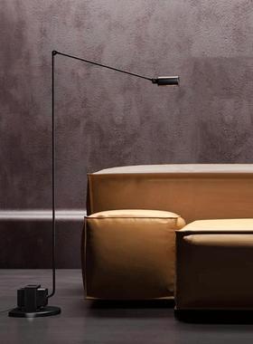 意大利Lumina落地灯设计师简约复古风客厅书房可调节摇臂阅读台灯
