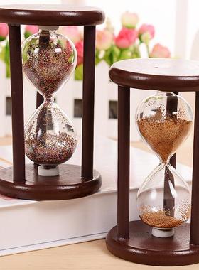 创意复古沙漏泡茶流沙计时器 学生礼物创意礼品桌面摆件