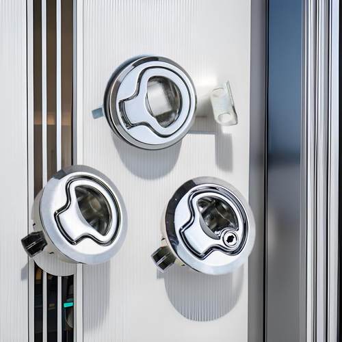 内外开按压式埋入式暗拉手锁房车工具箱抽屉锁面板锁MS739-3/2