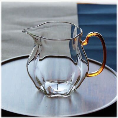 新款网红玻璃公道杯带手