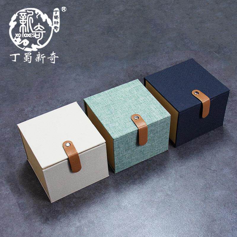 小礼品布艺翻盖锦盒精美建盏包装收纳盒茶壶茶杯紫砂壶锦盒厂家