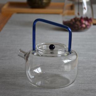 泡茶壶 日式 花茶壶 耐热玻璃提梁壶 电陶炉煮茶壶加厚 烧水沸水壶