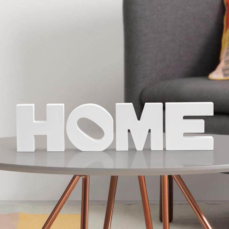 字母摆件家居饰品客厅现代简约木质桌面电视柜样板间软装装饰品