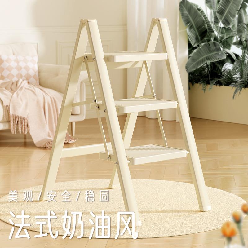 梯梯子用家折叠伸缩加厚人字室内楼梯三TZN-2312四步小型爬梯梯多