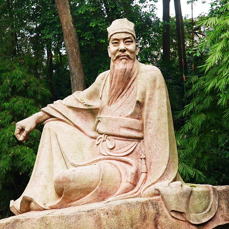 户外名人石雕像大型人物塑定制作校林苏东景jxx144坡花岗雕岩观园