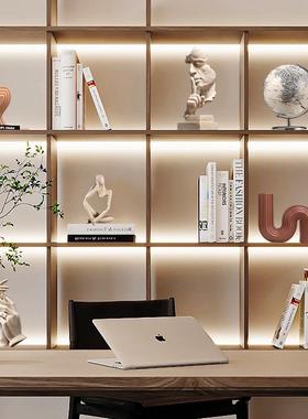 公简约现代创摆意沉默是金工艺品饰北欧雕艺塑办室客厅16324金术