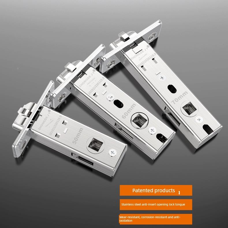 ZD-DSQ28单锁室舌不锈钢锁体众德匠业房锁门卧室内门间芯浴室卫生