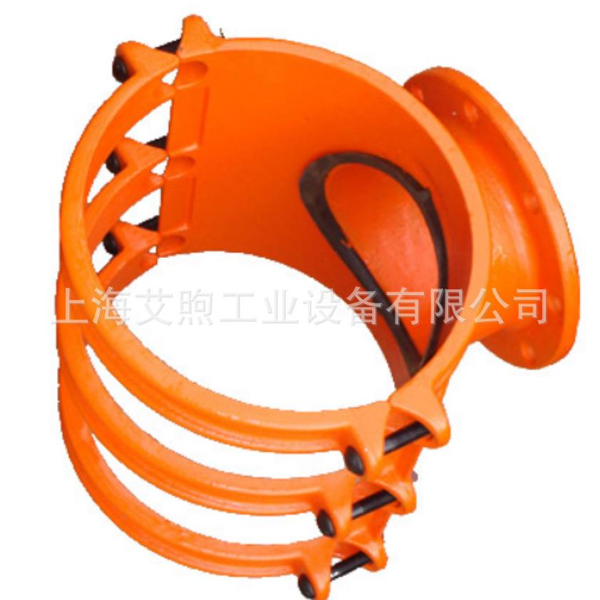 AX-DK8开孔机法兰式管卡 DK6型开孔抱箍三通增接支管分流哈夫三通