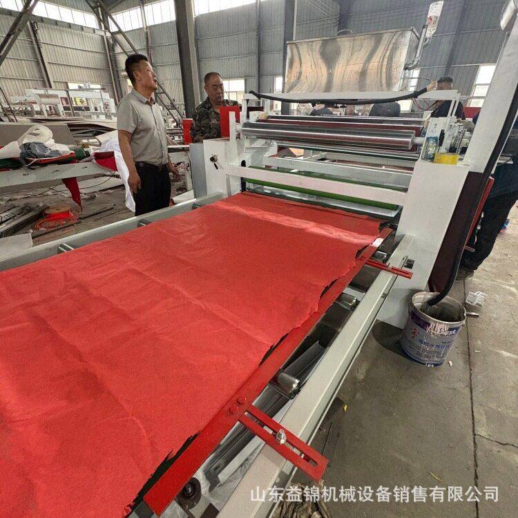 地毯毛毡无纺布复合机EVA绒布热熔胶平贴机压敏不干胶涂胶机