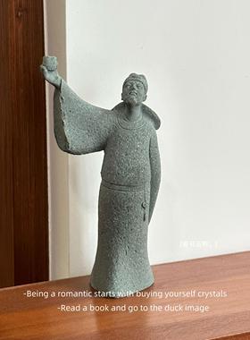 「无聊了 看李白举杯邀明月」历史人物摆件桌面禅意书架装饰礼物