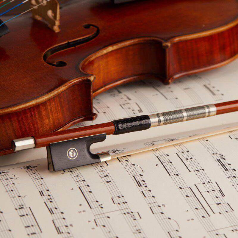 德国订单 银配入门级德国苏木小提琴琴弓 小提琴弓子中大提琴弓