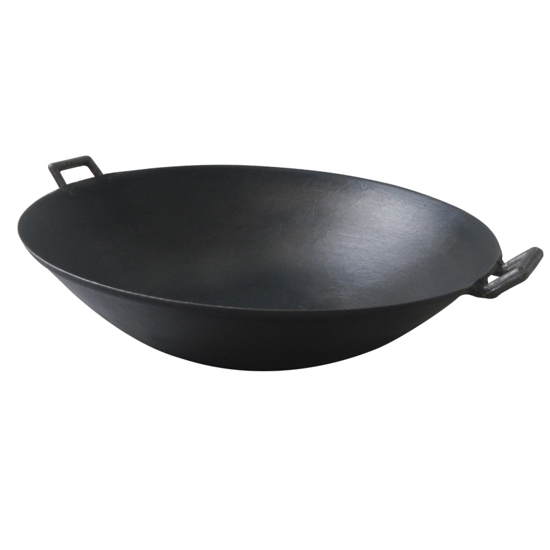 生铁锅家用炒菜锅40 46 48 50厘米54 56CM 60公分老式无涂层炒锅