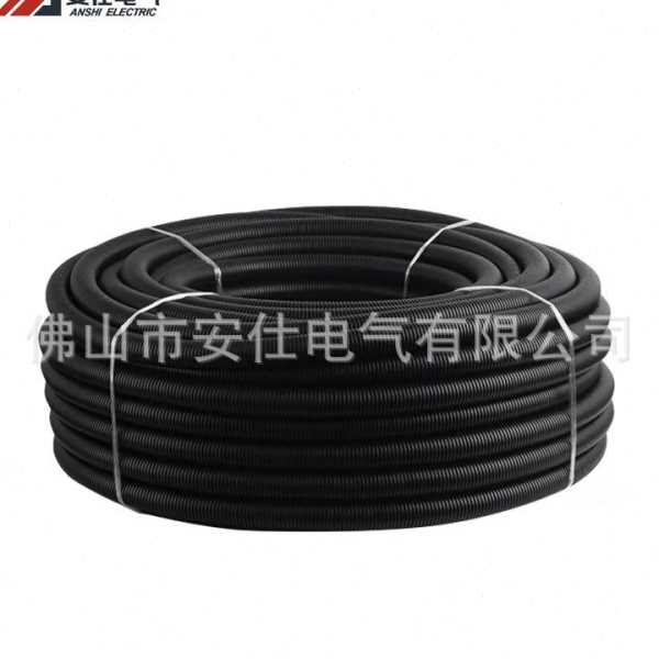 PE加厚波纹管新能源汽车穿线电线塑料电缆保护套管口软管黑色
