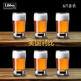 家用无铅玻璃一口吞啤酒杯创意小号小麦啤酒杯 6只装 白酒杯烈酒杯