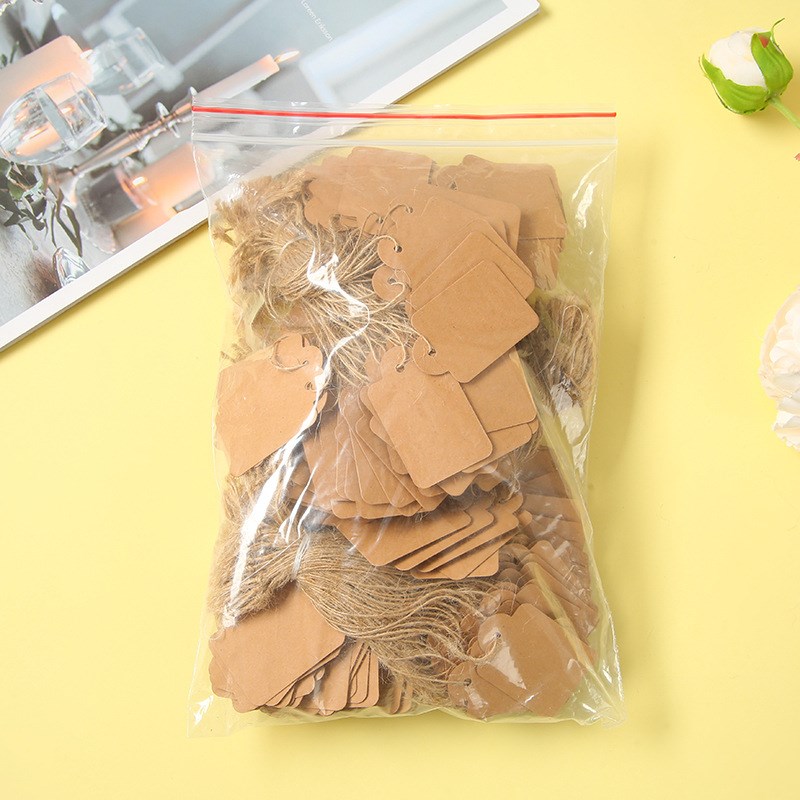 麻绳价签牌吊牌珠宝编号纸类标签饰品手写价格标签吊卡