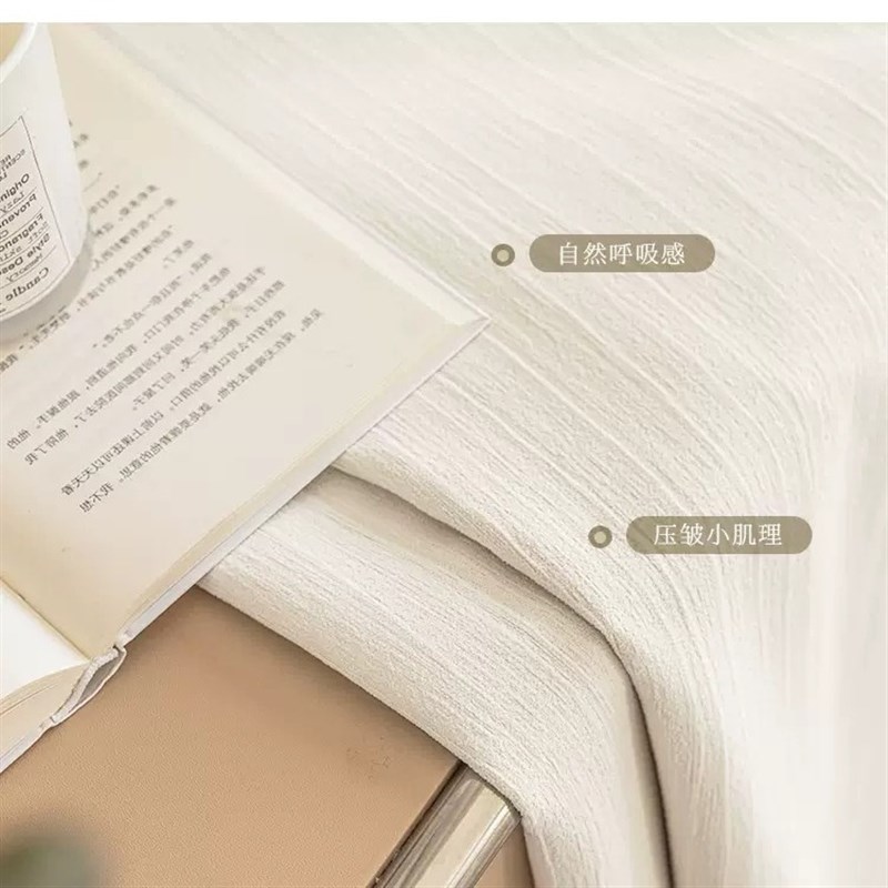 绍兴柯桥窗帘全遮光加厚日式雪尼尔奶油色简约全屋客厅落地卧室帘