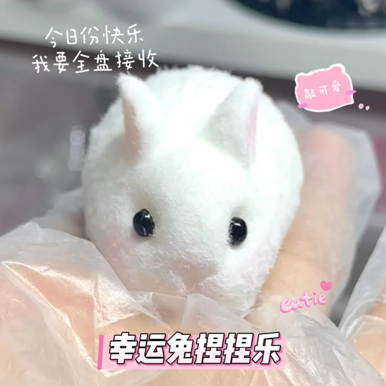 爆款硅胶幸运兔捏捏乐解压神器高