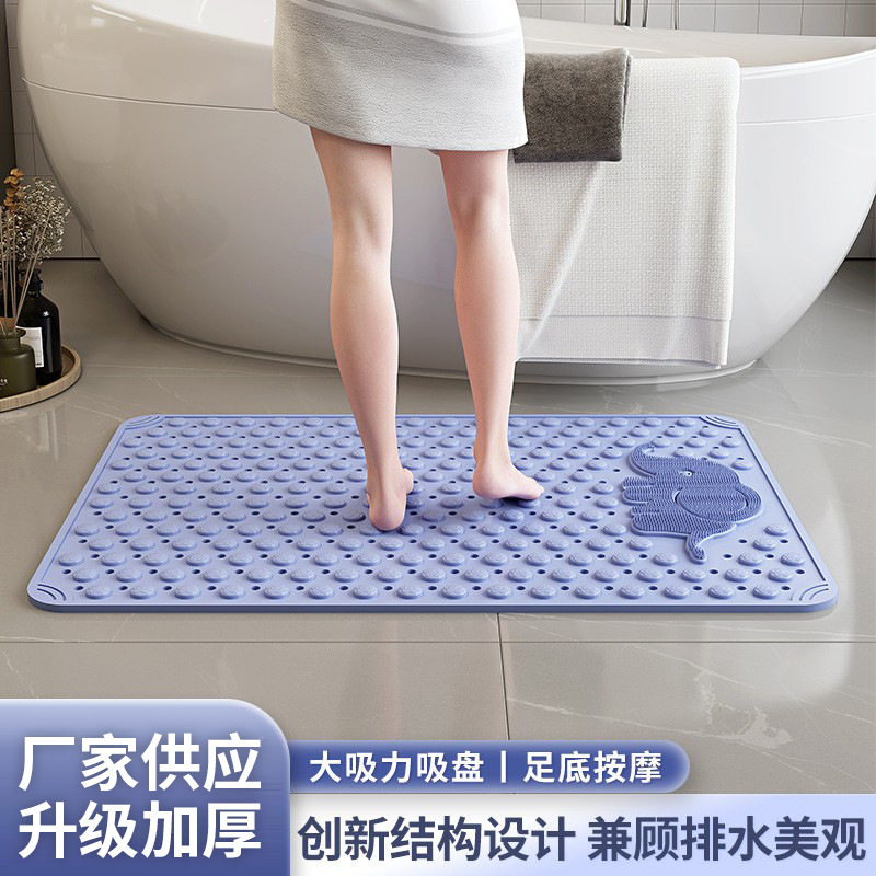 新款 浴室垫卫生间浴室防滑垫吸盘地垫大象长条浴缸垫气泡按摩防