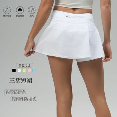 luludarling短款网球裙子夏季短