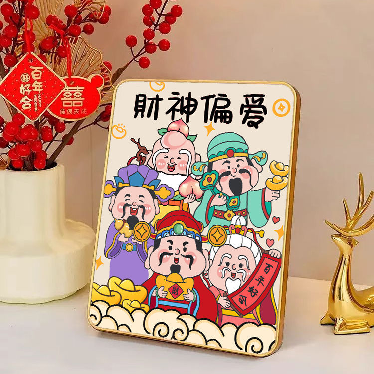 新款财神爷入户摆件发财创意摆