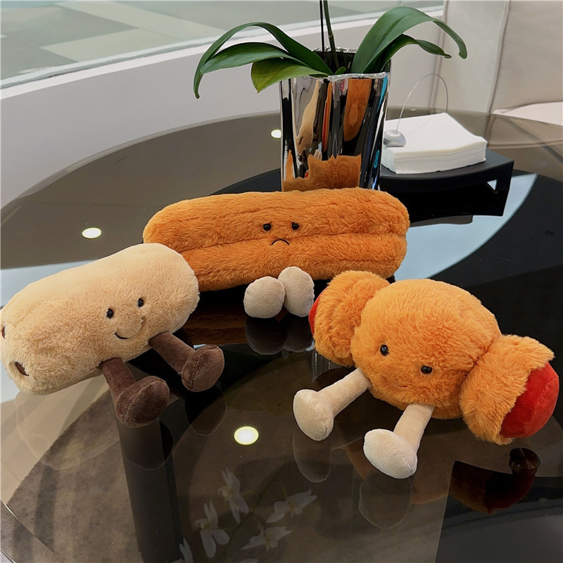 新款ins北欧卡通毛绒玩具肠仔包