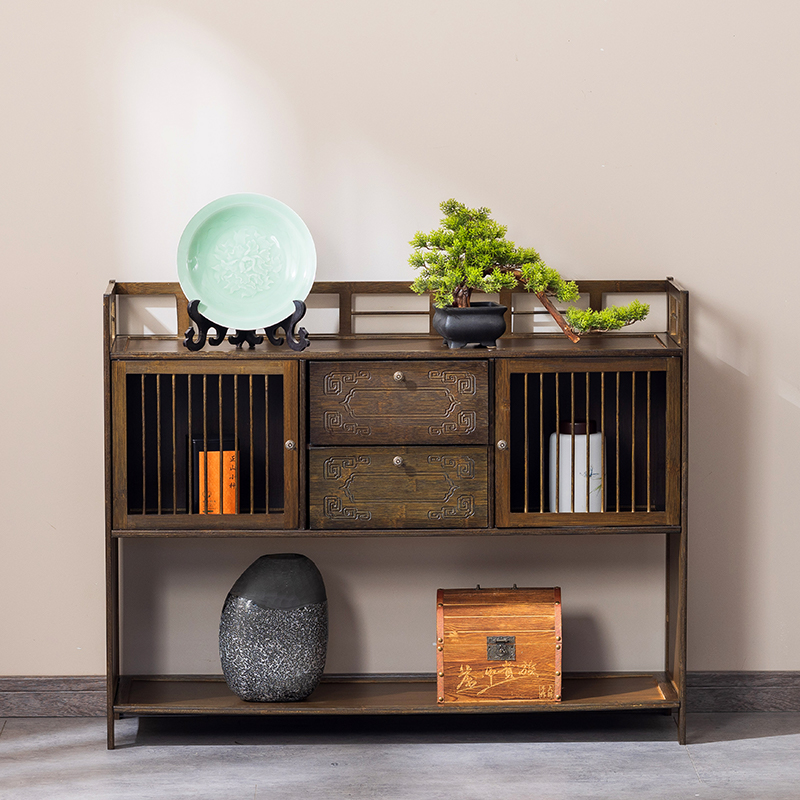 家用茶叶展c示柜新中式隔断茶室茶柜博古架多层摆件置物架装饰架