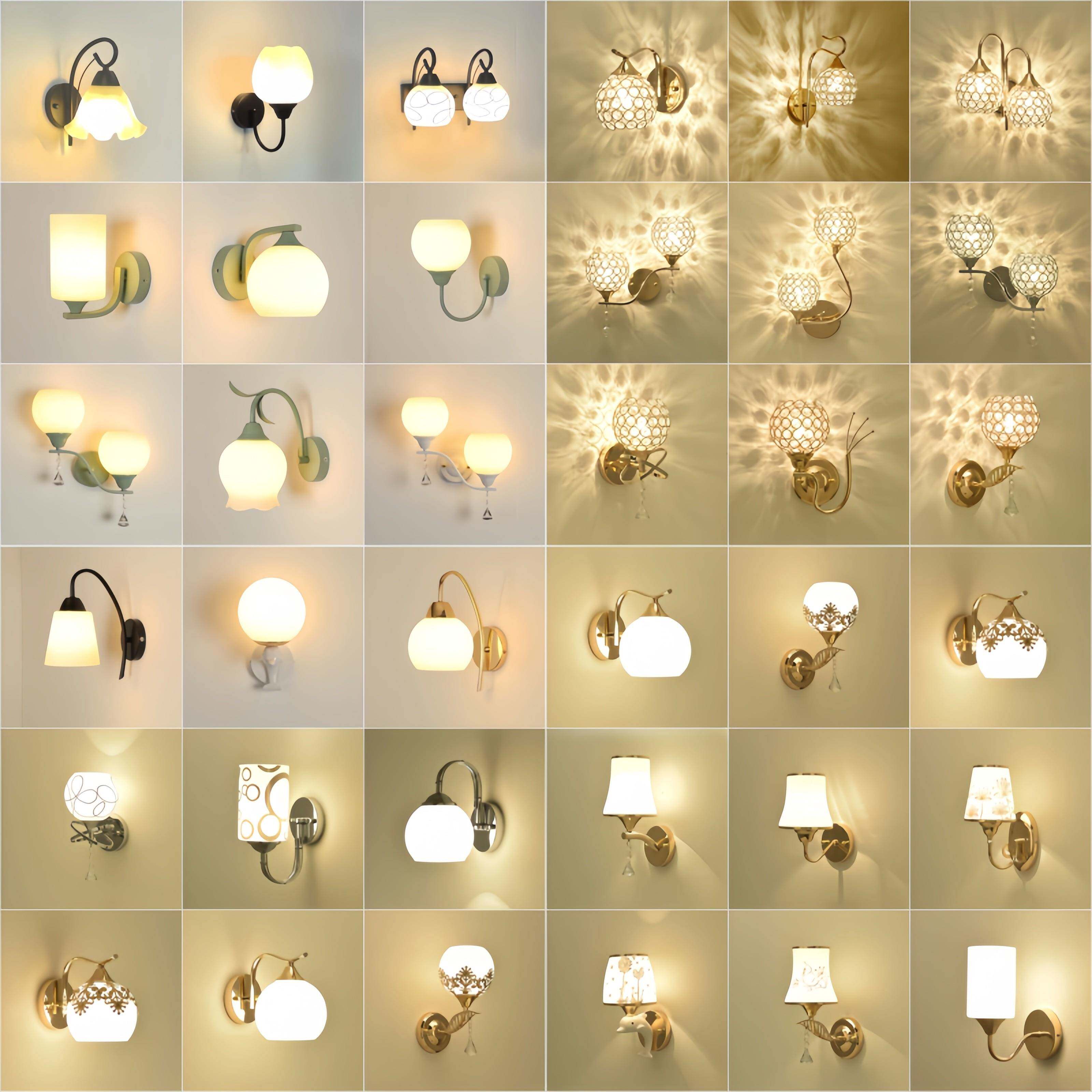 壁灯床头灯温馨卧室led现代简约创意欧式美式客厅灯楼梯装饰壁灯