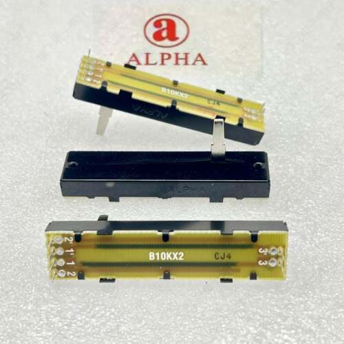 ALPHA 73mm RA45D2混音台直滑推子双联电位器B10Kx2内脚 轴长20MM