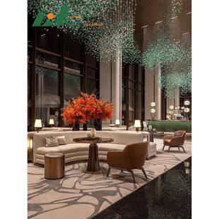 售楼处洽谈沙发框架空气层接待无障碍豪华咖啡桌单人椅酒店台球室