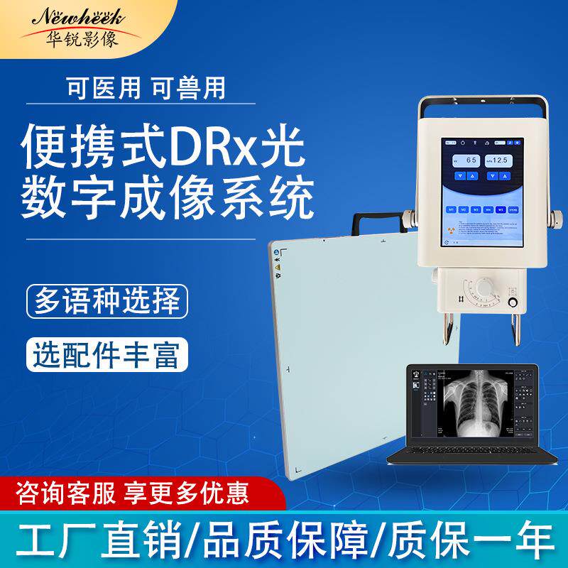 厂家兽用拍X光片检查设备DR拍片机100mA宠物x光平板探测器