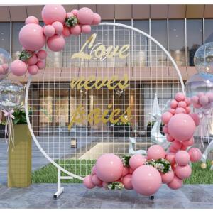 圆形立式网格展示架婚庆饰品促销展会幼儿园作品商超货架照片挂架