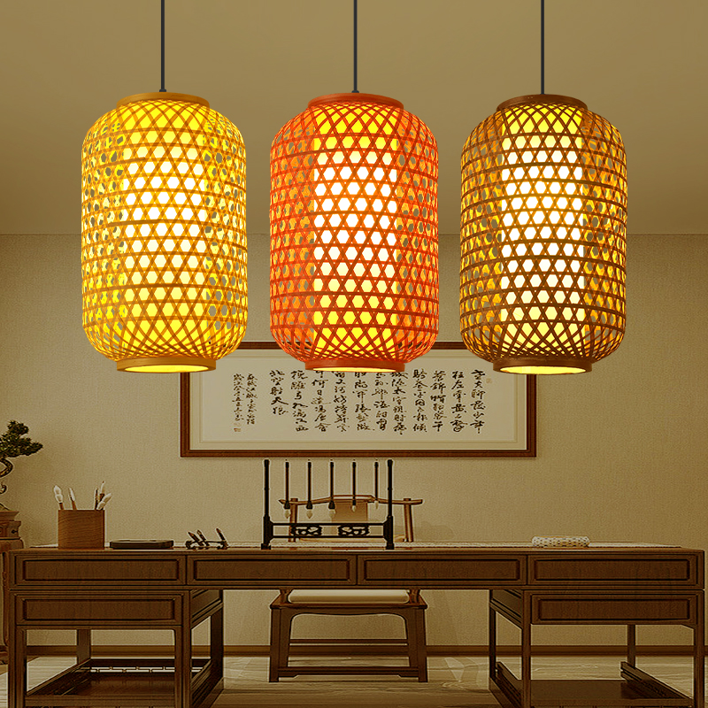 复古竹编灯笼餐厅饭店火锅店灯笼