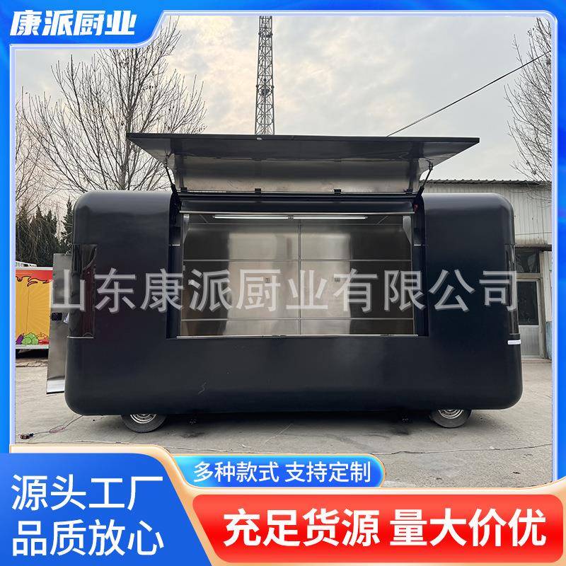 外贸网红复古咖啡车景区营地商用奶茶冰淇淋美食车移动售卖餐车