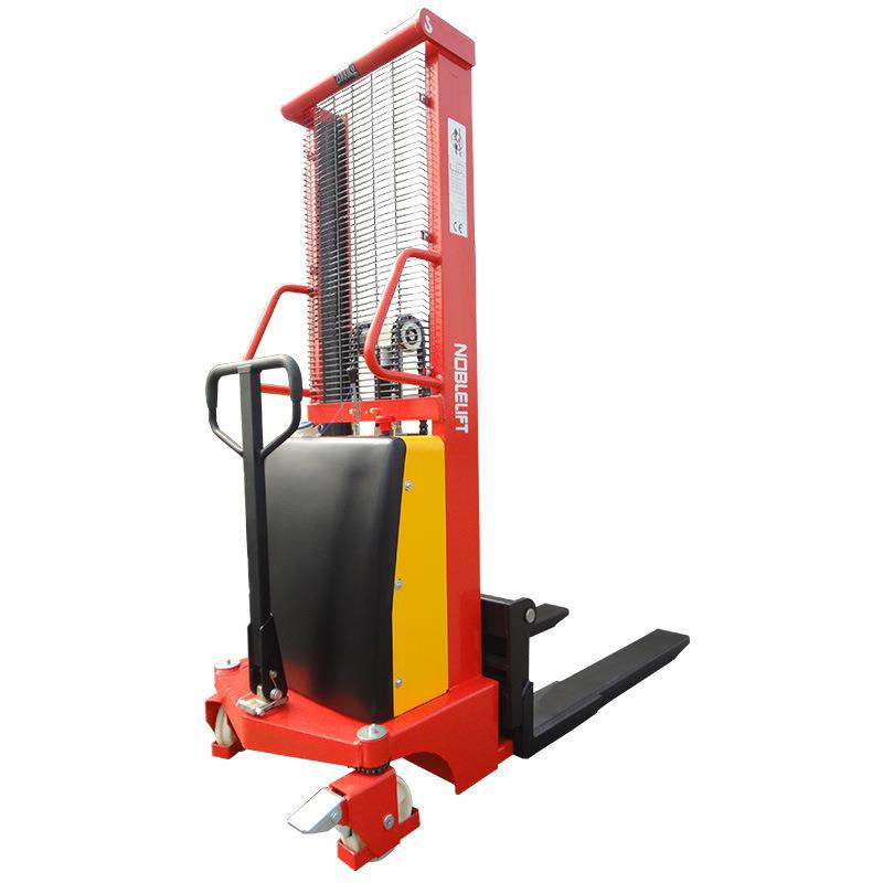 半电动堆高车2吨电动升降叉车手推电升托盘堆垛车堆高机