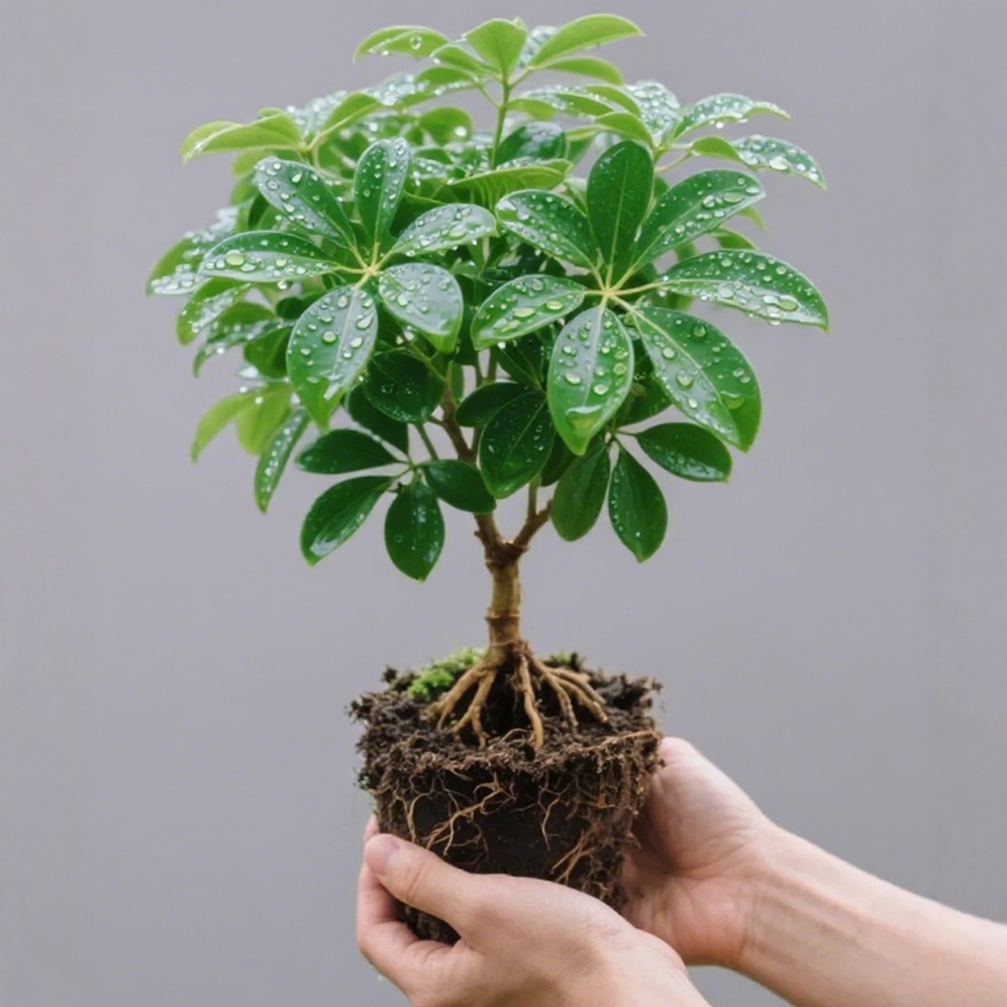八方来财多季常青鸭脚木室内阳台桌面绿植盆栽花卉发财树苗招旺财