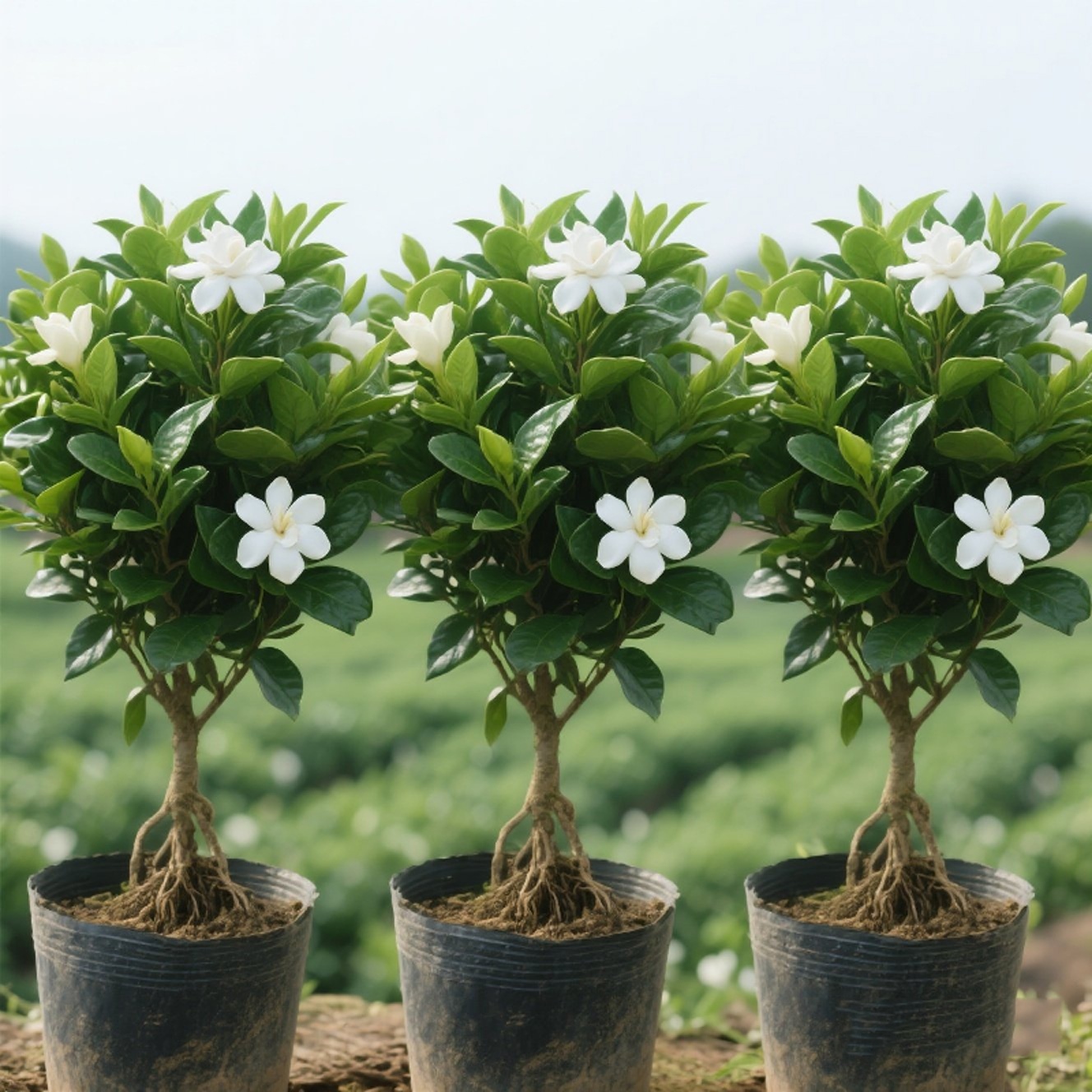 栀子花盆栽花卉植物室内绿萝箩阳台水培绿植茉莉花清香好养九里香