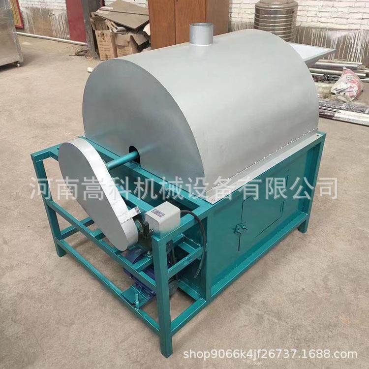 全自动电加热芝麻炒料机油坊大豆油菜籽炒锅小型商用滚筒炒货机