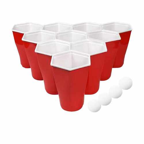 销售450ml红色一次性塑料杯beerpong套盒redcups派对杯子