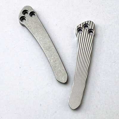 Spyderco蜘蛛C81钛合金夹子 一体夹子钛合金蜘蛛刀C223背夹钛配件