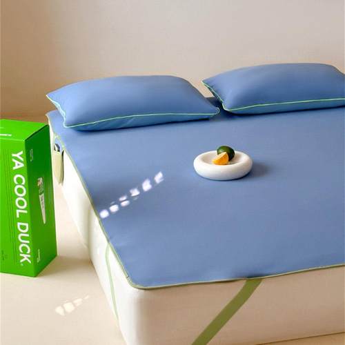 凉爽鸭即刻凉感瓜瓜软凉席三件套夏季空调房冷感冰丝软席子可机洗