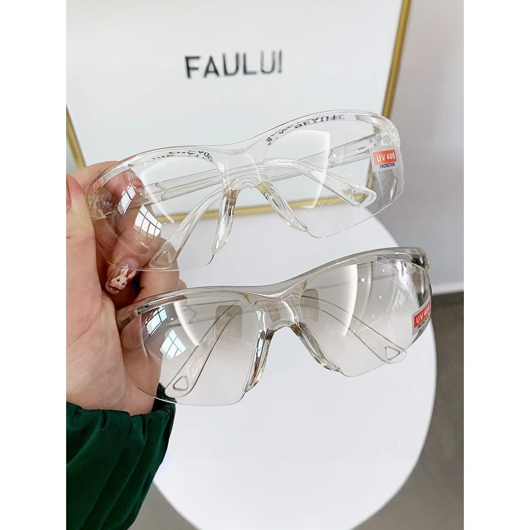 UM骑行护目镜劳保防飞溅打磨防风沙男士女防灰尘飞沫防护眼镜kk