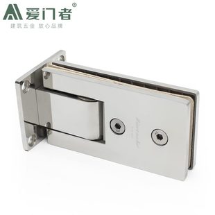 淋浴房0无框玻璃合页9合页平开度门钢化玻璃夹不锈钢浴室长方形门