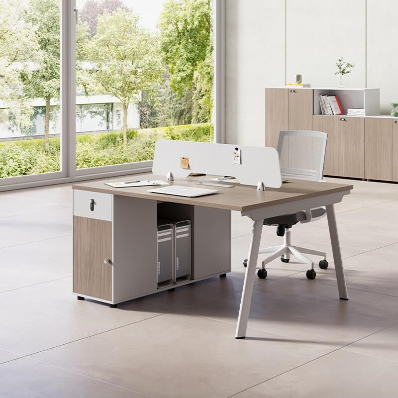 厂促职员办公桌椅组合简约现桌代四人员工4屏风6人卡座办公位室家