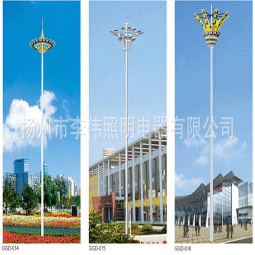 厂家18米led球场灯高杆灯升降系统600w升降照明高杆道路灯