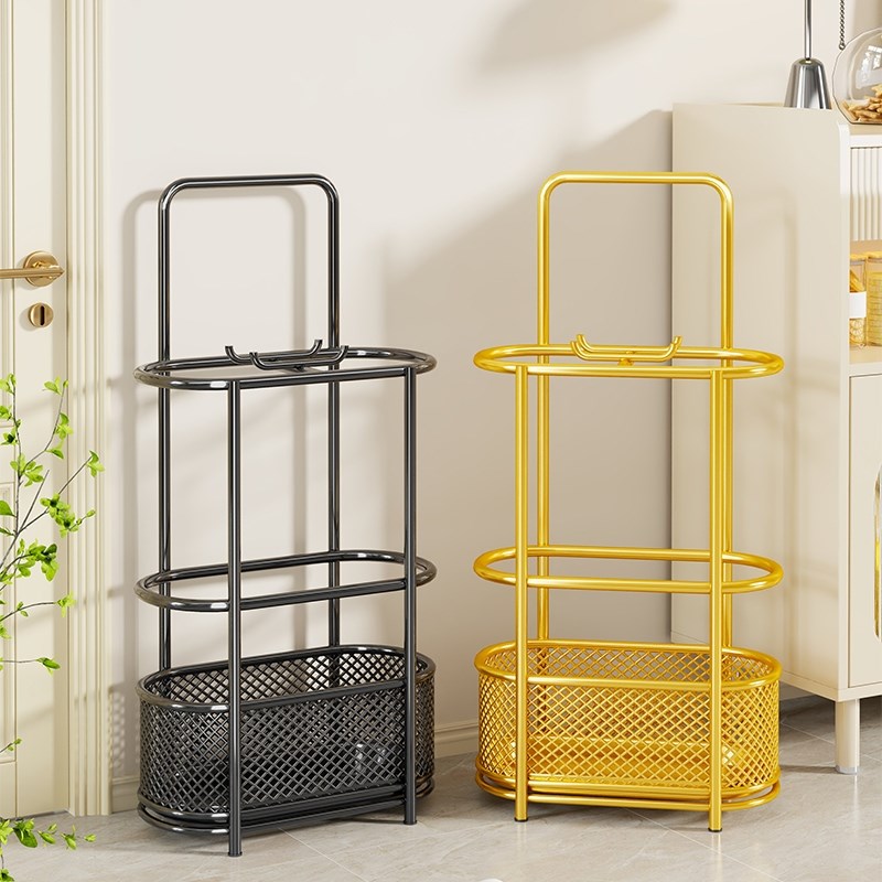 雨伞收纳层架家用门口雨伞沥水架入户门放伞置物架S铁艺伞架雨伞