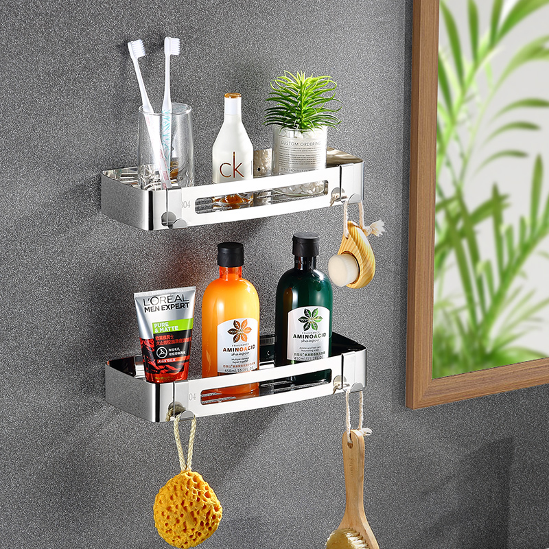 浴室洗漱台三角置物架厕所卫生间三角H架洗手间墙壁挂收纳架免打